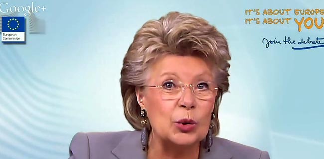 Viviane Reding: thank you, Mr. Snowden