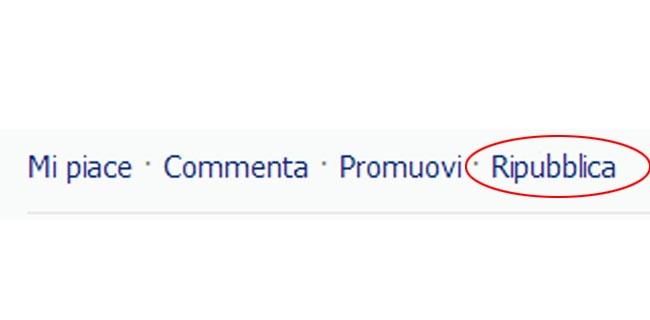 Facebook, non si condivide: si fa circolare (up.)