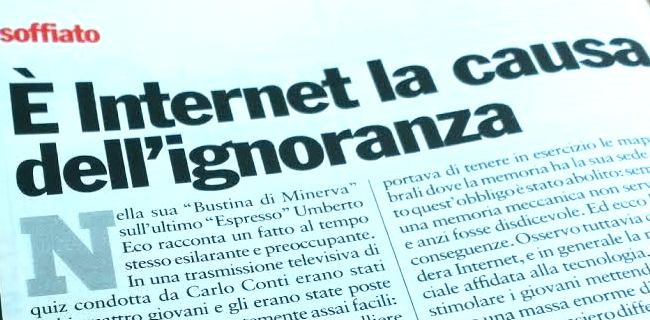 È l'ignoranza la causa dell'ignoranza