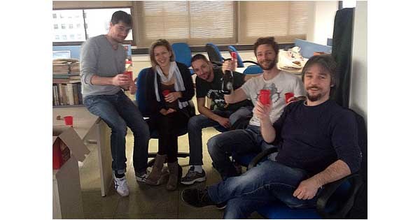 Il team di Parcheggiami.it. La startup è stata fondata lo scorso 12 febbraio.