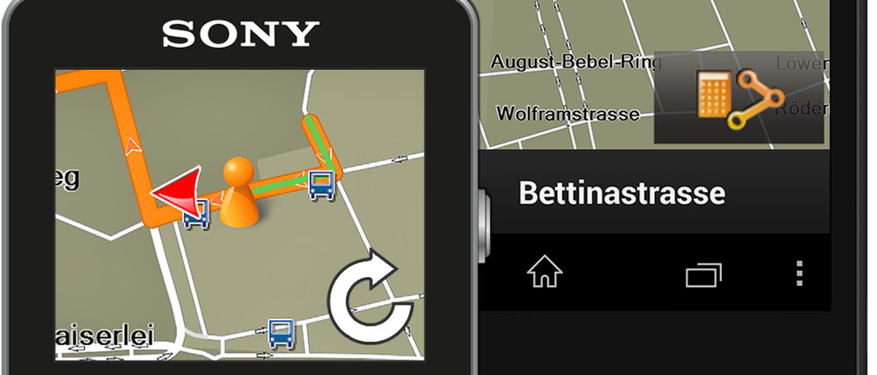 Garmin porta il navigatore sul Sony SmartWatch 2
