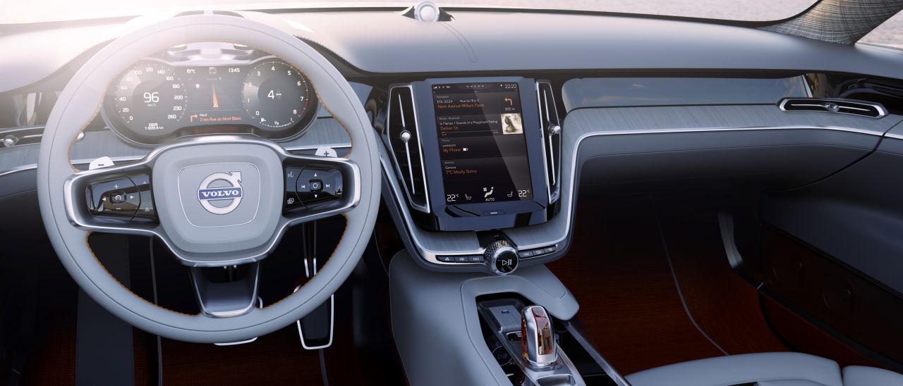 Volvo mostra il nuovo sistema di controllo in-car