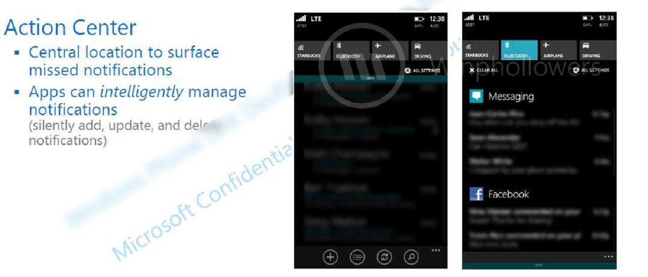 Svelato il centro notifiche di Windows Phone 8.1?