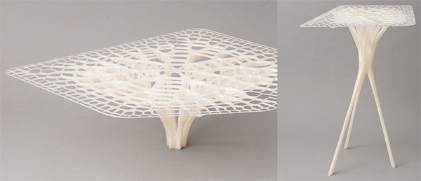 Un tavolino realizzato con la stampante 3D BigRep ONE