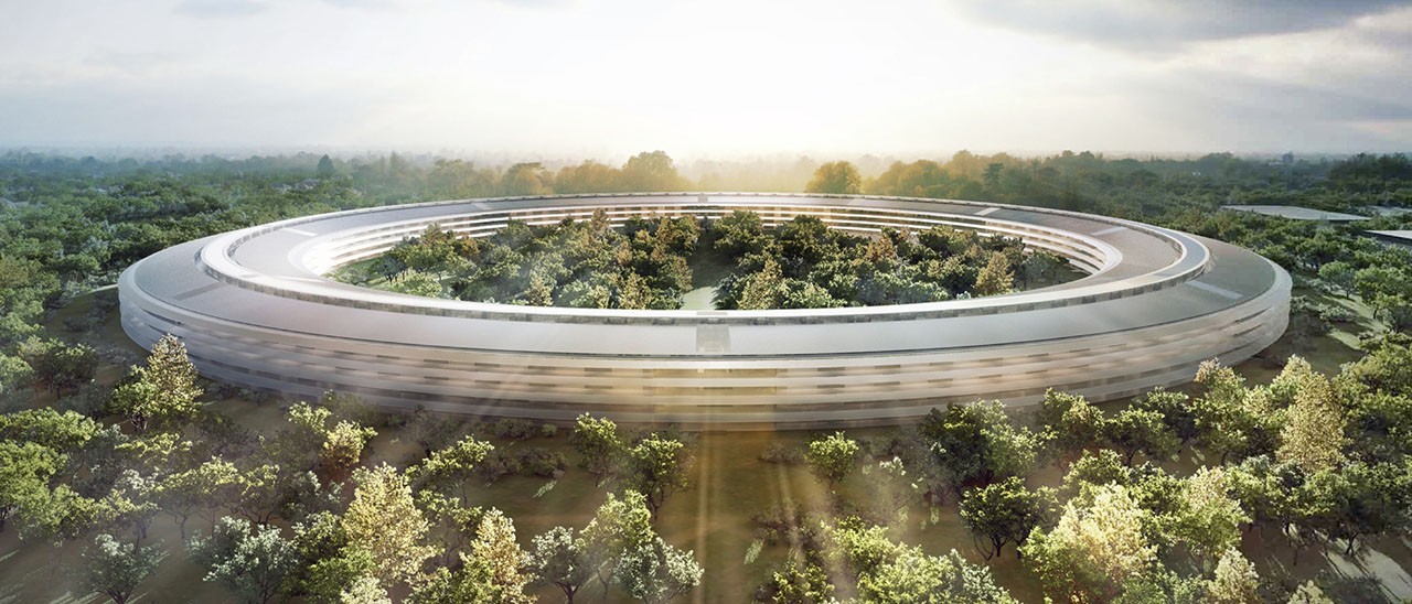 Campus di Cupertino, le demolizioni dall'alto