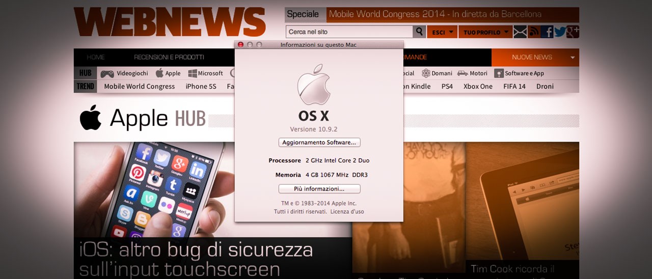 Disponibile OS X 10.9.2: FaceTime Audio e fix SSL