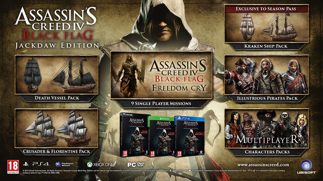 Assassin's Creed IV: Black Flag - svelata la Jackdaw Edition