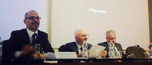 Francesco Caio, al centro della foto, al workshop presso la Camera sull'Agenda Digitale.