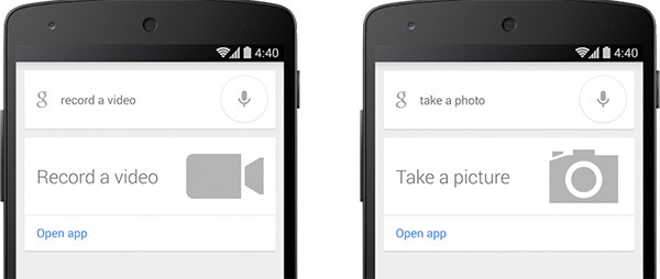 L'aggiornamento dell'applicazione Ricerca Google consente un'interazione veloce con la fotocamera, attraverso i comandi vocali