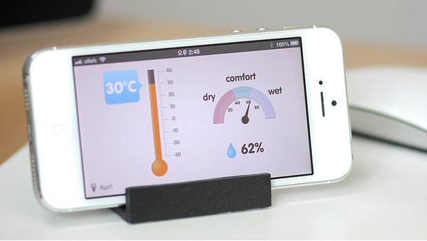 iPhone 6 con sensori di temperatura, pressione e umidità