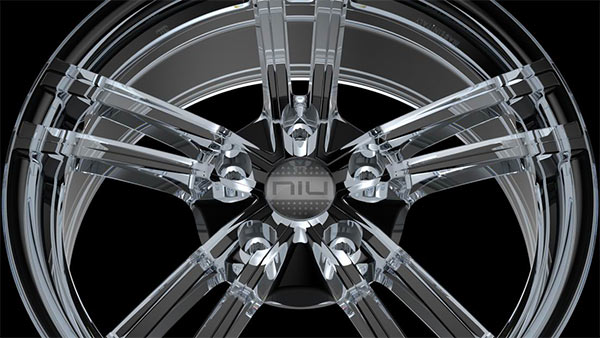 I cerchi in lega di vetro NIU Glass realizzati da Laidelli Wheels