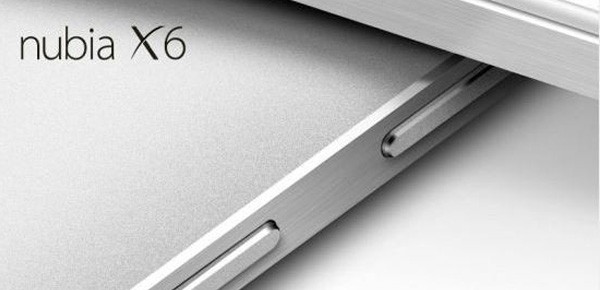 Una delle poche immagini ufficiali finora pubblicate per ZTE Nubia X6, phablet da 6,44 pollici con sistema operativo Android presentato oggi a Pechino