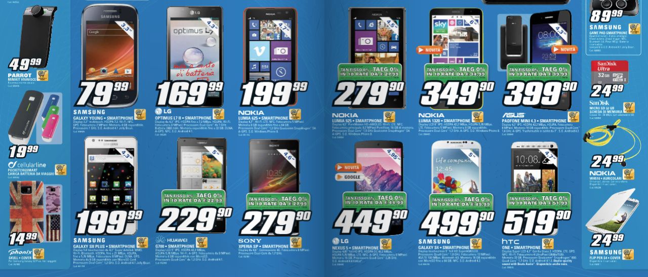 Volantino Saturn: Sony Xperia Z a 399 euro