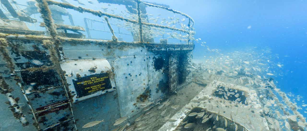 Il relitto dell'USS Mohawk su Street View