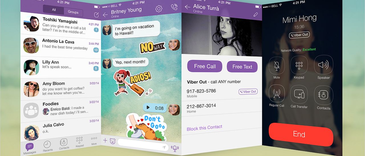 Viber per iOS cambia look su iPhone