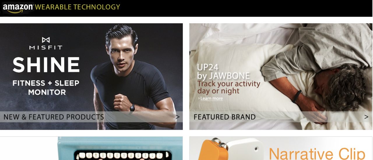 Amazon inaugura la sezione dedicata ai Wearable