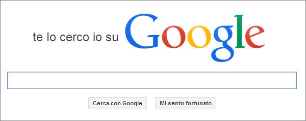Homepage del sito "Let Me Google That For You", in italiano "Te lo cerco io su Google"