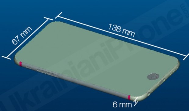 iPhone 6 spessore di 6 mm e nuova antenna