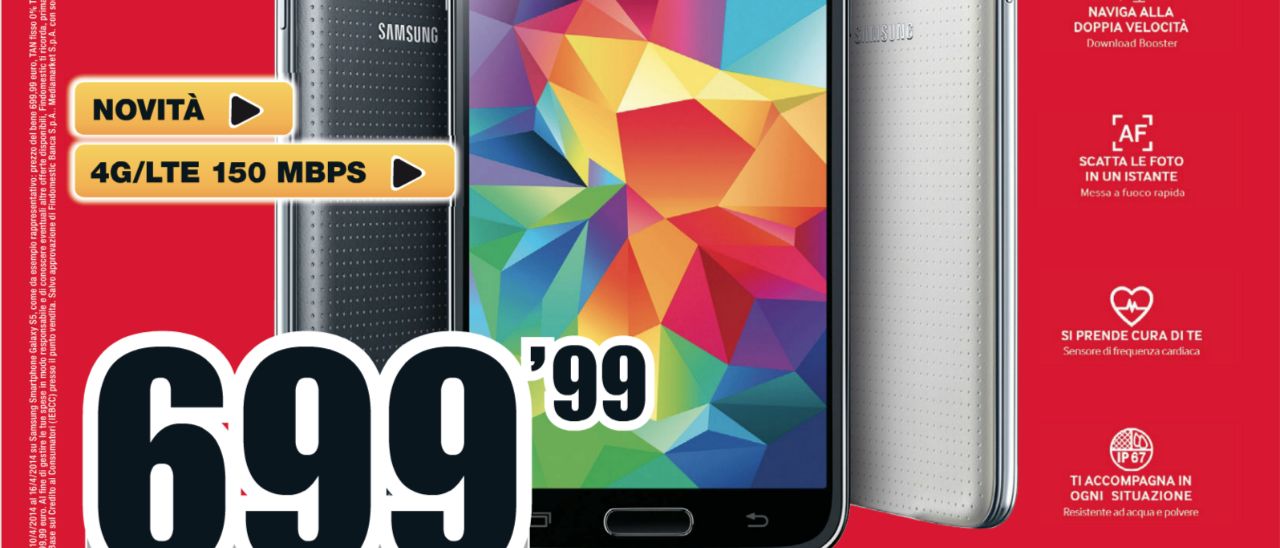 Mediaworld: arrivano Galaxy S5 e Chromecast