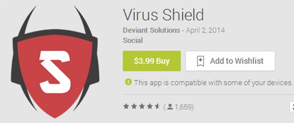Virus Shield, l'applicazione comparsa nelle scorse settimane su Google Play