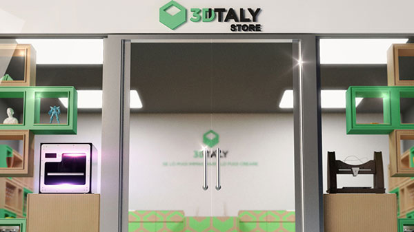 L'ingresso dello store 3DiTALY