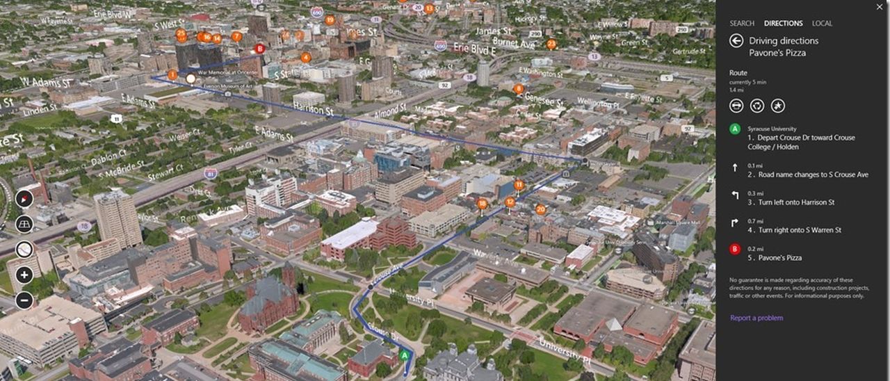 Windows 8.1, novità per Bing Maps