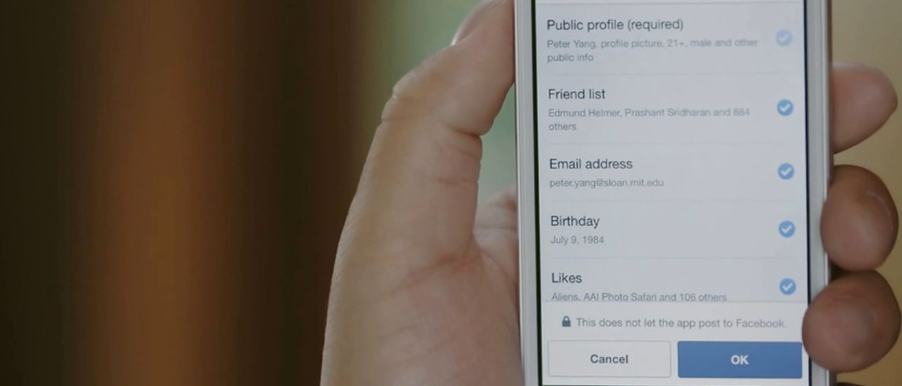 Facebook, login anonimo per app di terze parti