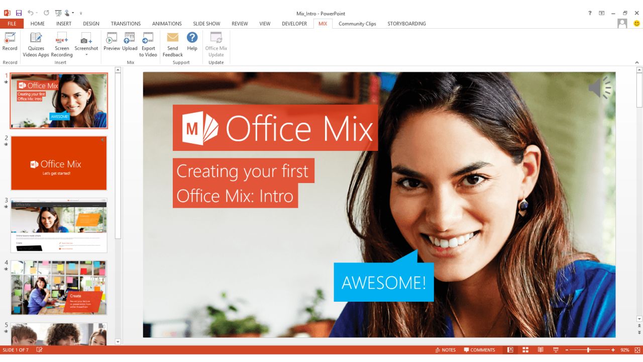 Office Mix, presentazioni live e nuova ricerca