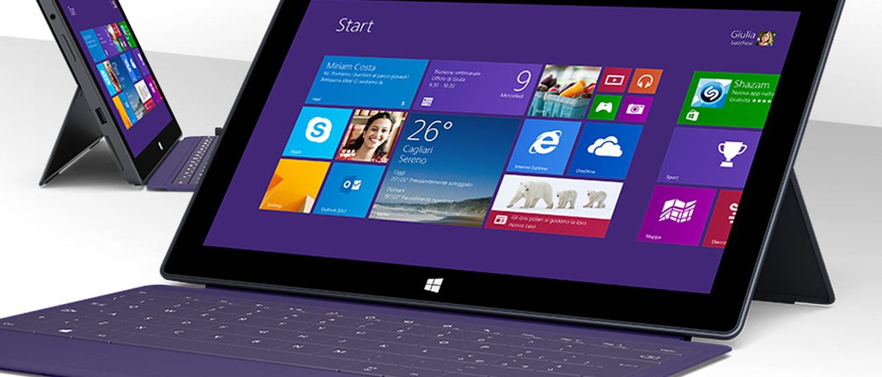 Microsoft, nuovi firmware per i tablet pc Surface