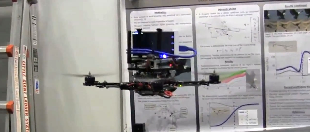 Un drone alle prese con Google Project Tango