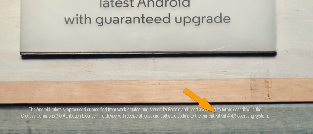 Android 4.4.3 confermato dal video del Moto E