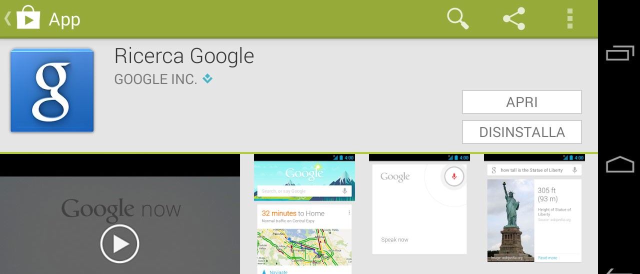 Google Now: modalità offline e parcheggio auto