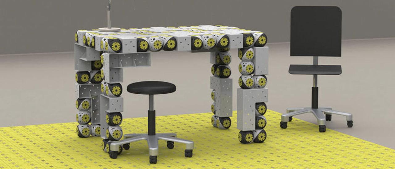 Roombots: l'arredamento modulare robotico
