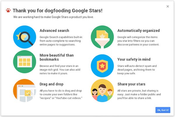 Screenshot per Google Stars
