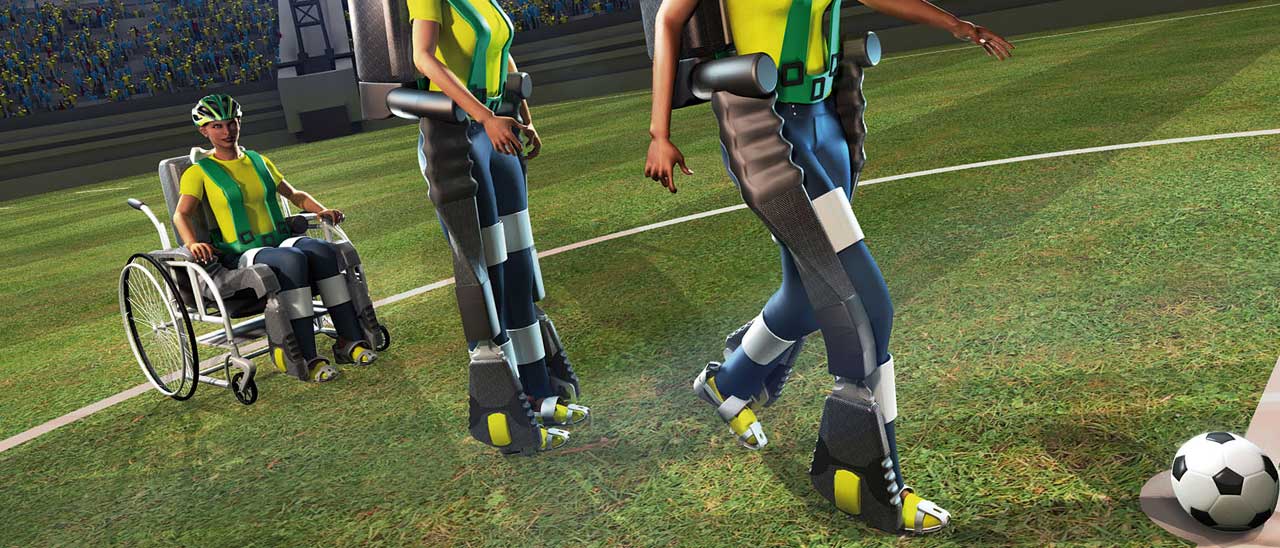 Mondiali: un esoscheletro per il calcio d'inizio