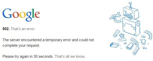 Google Drive - Errore 503