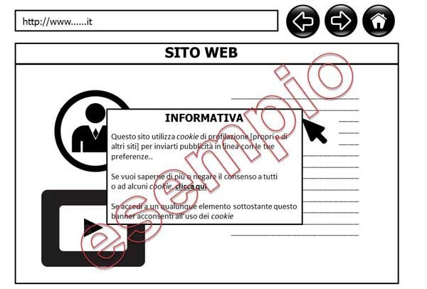 Il banner di esempio del Garante per la privacy su come i siti dovranno segnalare la presenza di cookie per la profilazione del visitatore. La novità del provvedimento, infatti, sta nell'aver individuato - grazie anche al lavoro di consultazione con gli stakeholder del settore - due categorie di cookie: quelli tecnici e quelli di profilazione. Solo i secondi sono interessati dalla norma,  che prende in considerazione anche le giuste separazioni tra gli editori e le terze parti coinvolte, con un focus su queste ultime.