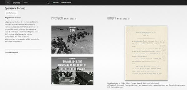 Lo sbarco in Normandia su Google Cultural Institute