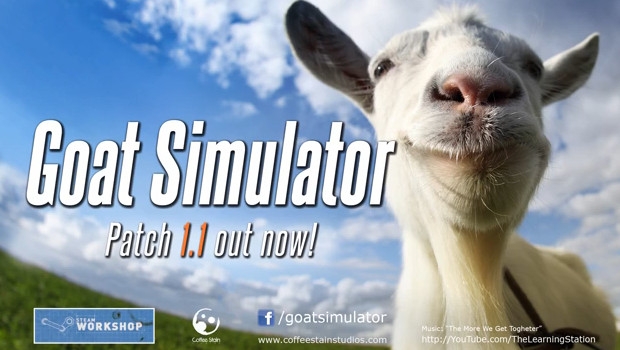 Goat Simulator: l'update 1.1 è disponibile - guarda il folle trailer di lancio