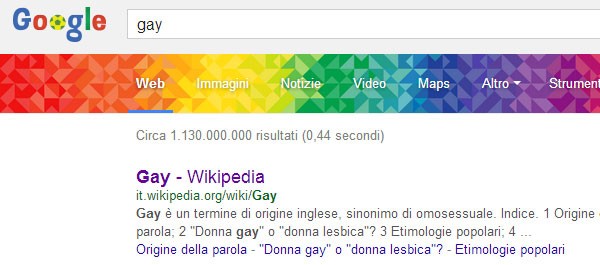 Il colorato e simpatico easter egg di Google, per celebrare il mese dell'orgoglio LGBT