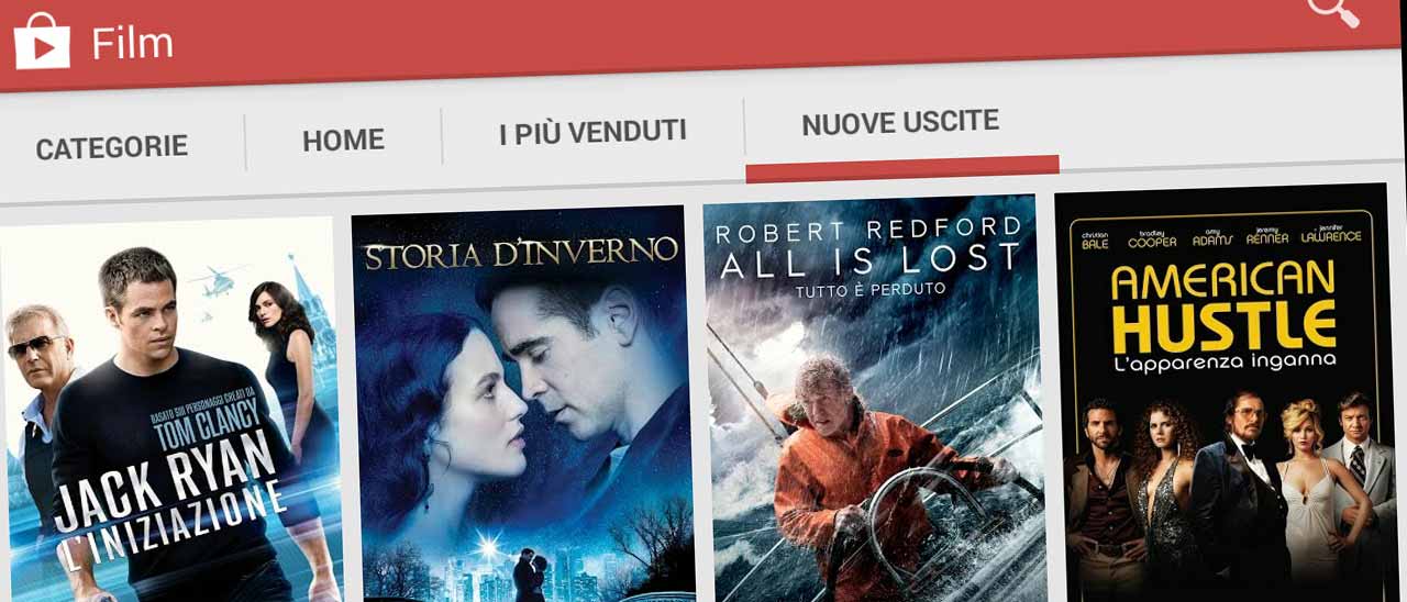 Integrazione tra YouTube e i film di Play Movies