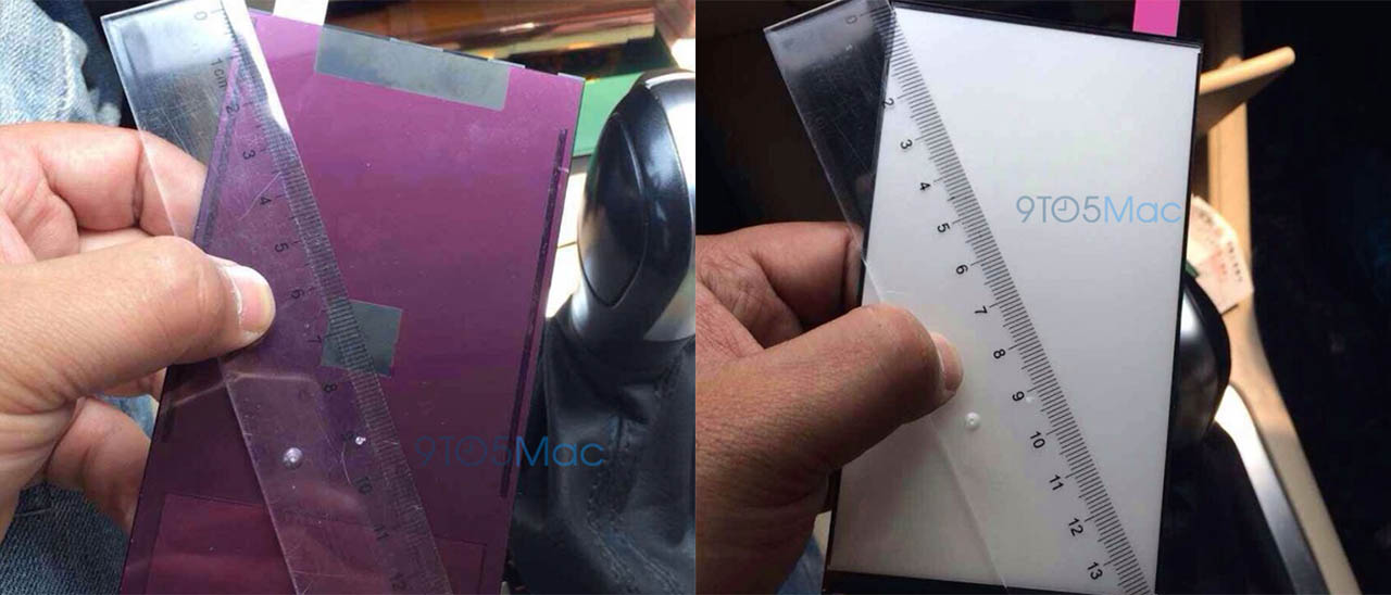 iPhone 6 da 5,5 pollici: le foto dello schermo