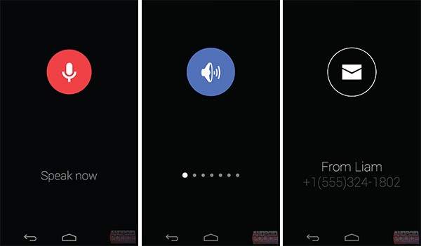 Mock-up per la UI dell'interazione con Google KITT attraverso comandi vocali