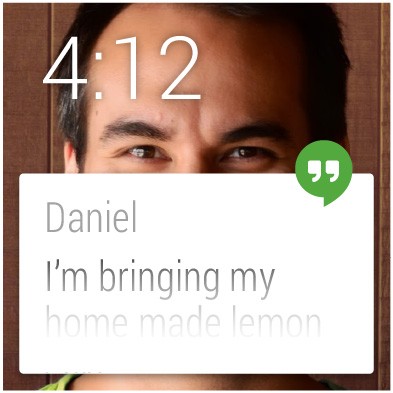 Anche uno screenshot pubblicato da Google e relativo all'interfaccia di Android Wear contiene un riferimento diretto al nome Lemon Cake