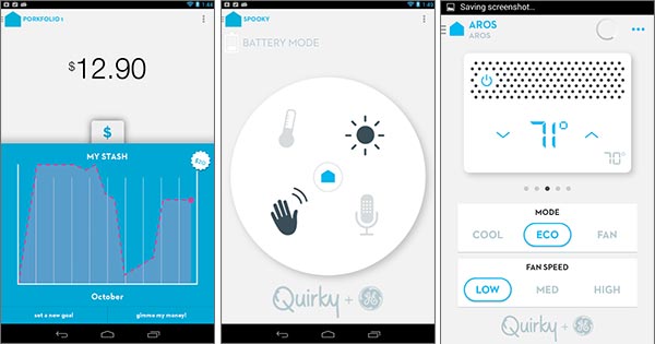 Screenshot per la versione Android dell'app Wink
