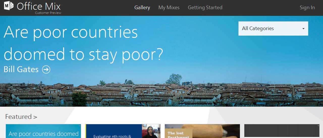 Microsoft aggiunge le Gallery ad Office Mix