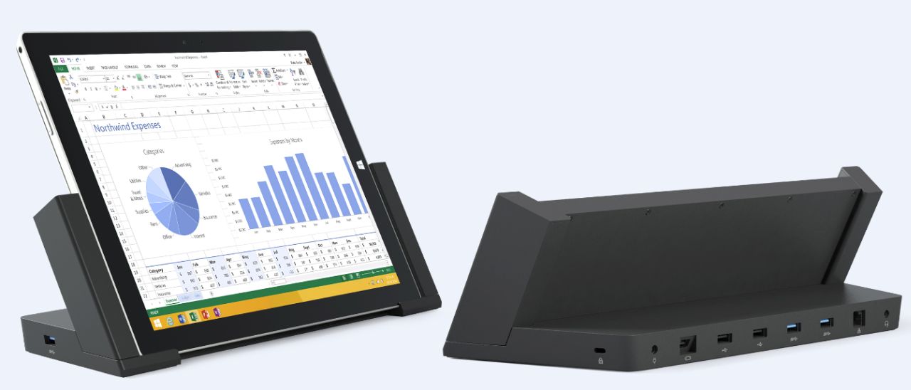 Surface Pro 3, più produttivi con la docking station