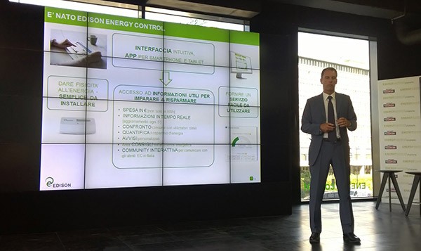 Alessandro Zunino, amministratore delegato di Edison Energia, presenta la piattaforma Energy Control