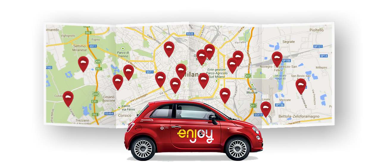 Enjoy porta a Rimini il car sharing