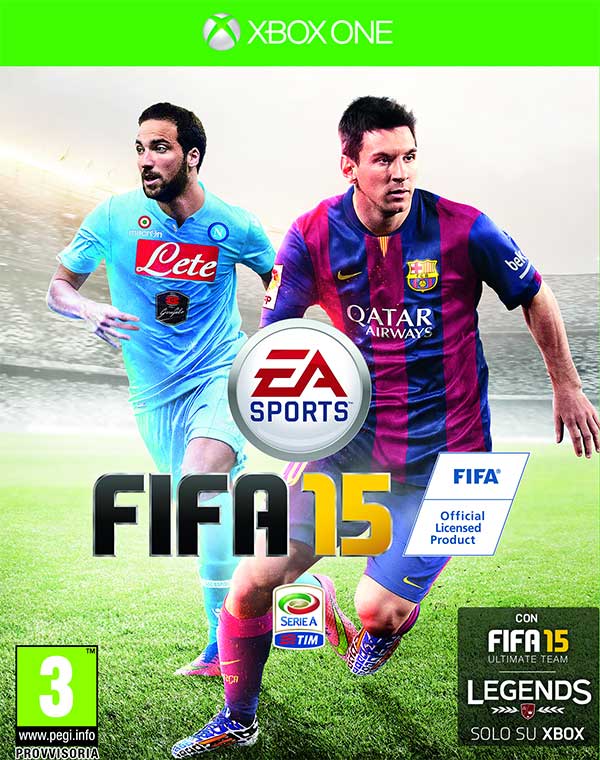 "El Pipita" Higuain e Leo Messi sulla copertina italiana di FIFA 15